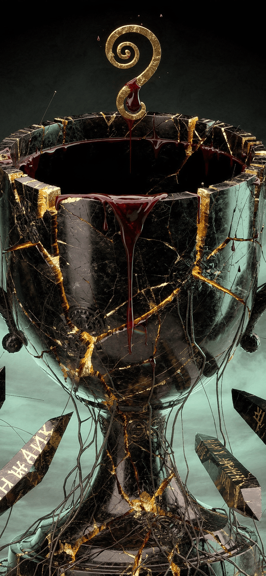 Shattered Trophy with Snake Handles