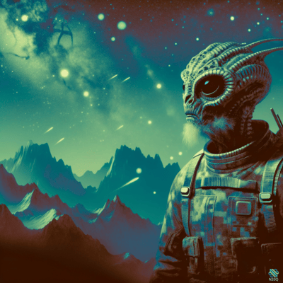AI-generated artwork #4 — N33Q AI art gallery
