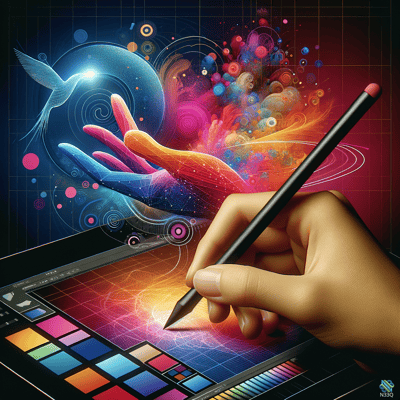 AI-generated artwork #13 — N33Q AI art gallery