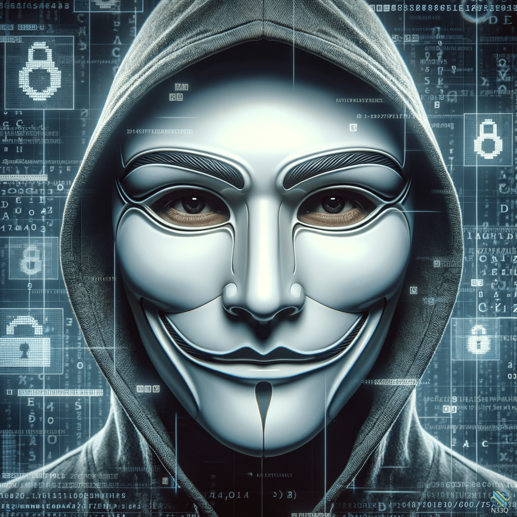 Hooded Figure in Silver Guy Fawkes Mask