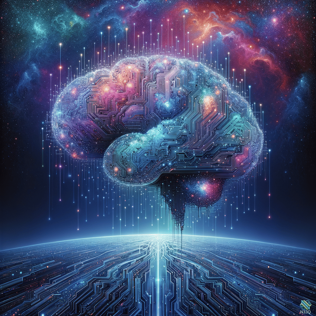 Cybernetic Brain in Cosmic Nebula