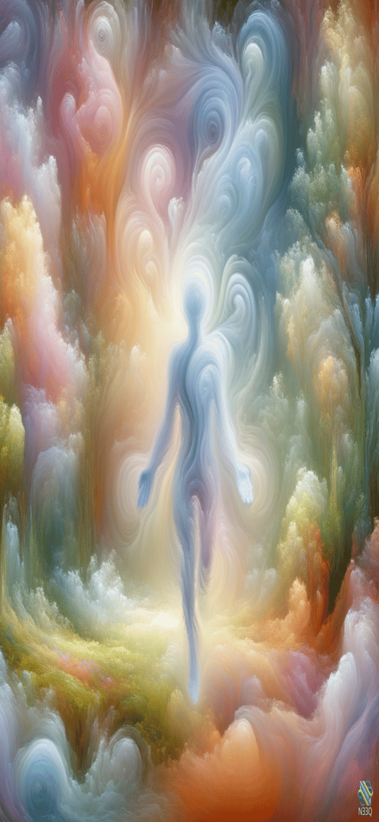 Luminous Spirit in Vibrant Mystic Forest