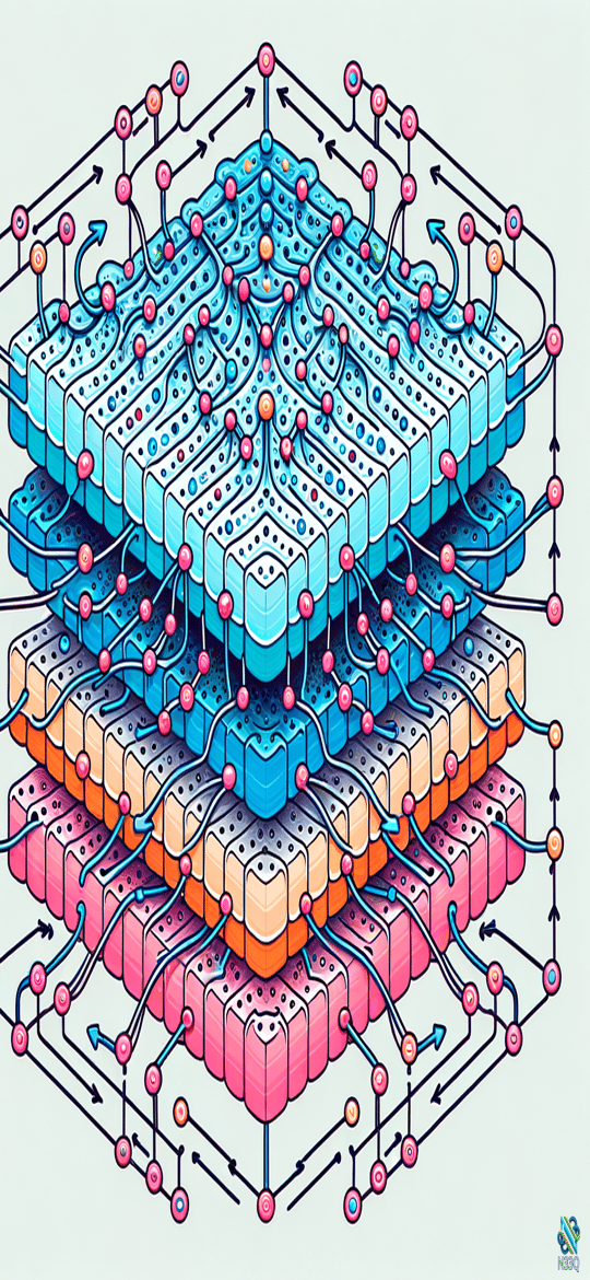 Layered 3D Neural Network Structure