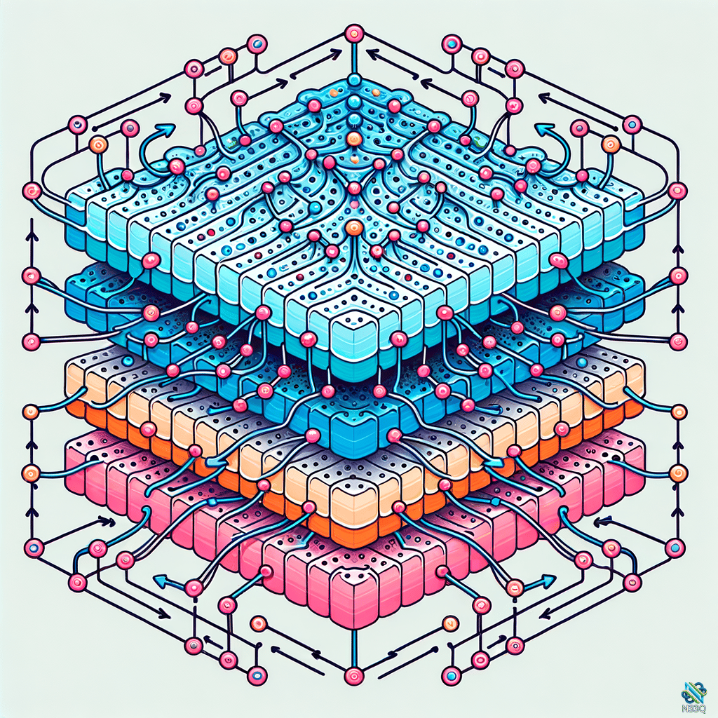 Layered 3D Neural Network Structure