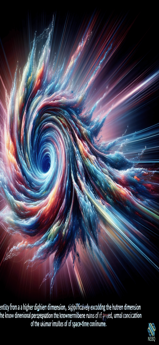 Vibrant Cosmic Vortex Spiral in Space