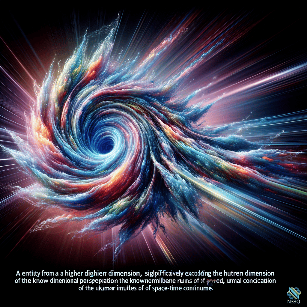 Vibrant Cosmic Vortex Spiral in Space