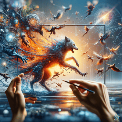 AI-generated artwork #184 — N33Q AI art gallery