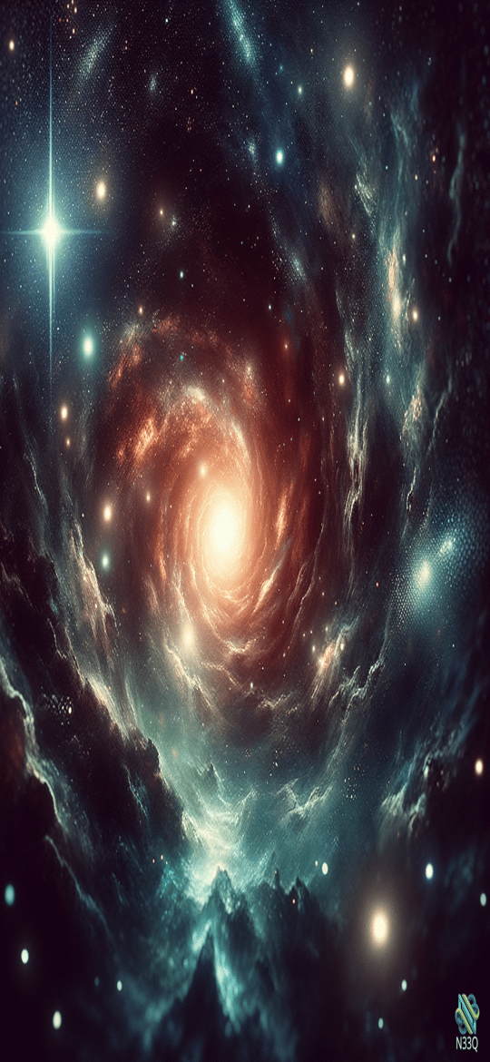 Spiral Galaxy with Radiant Central Core