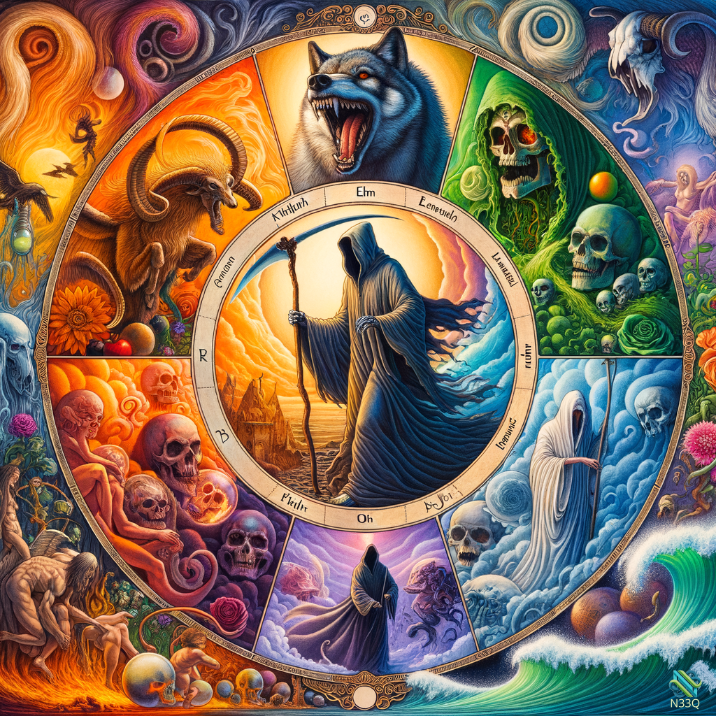 Grim Reaper in Rune Wheel of Skulls