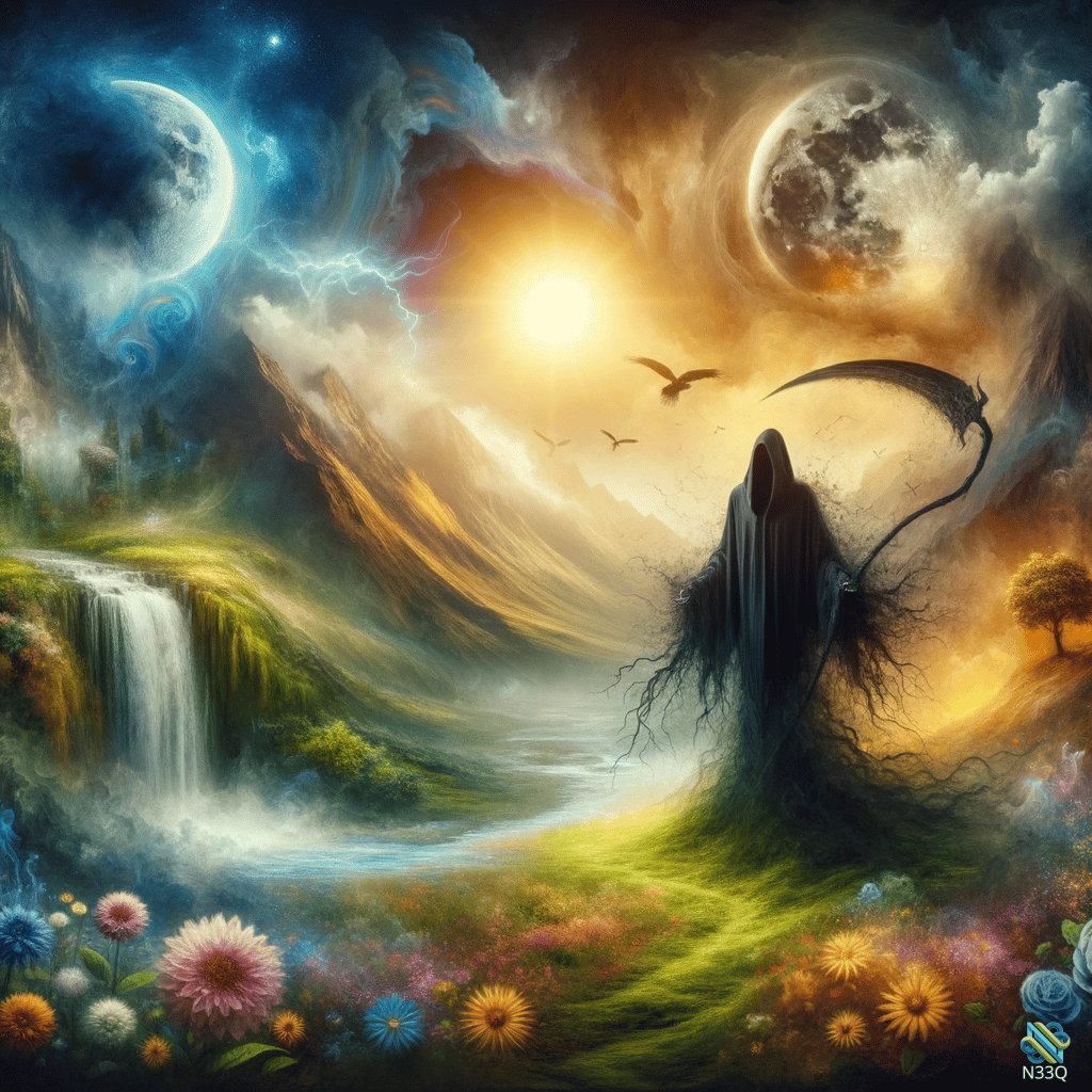 Grim Reaper in Celestial Meadow