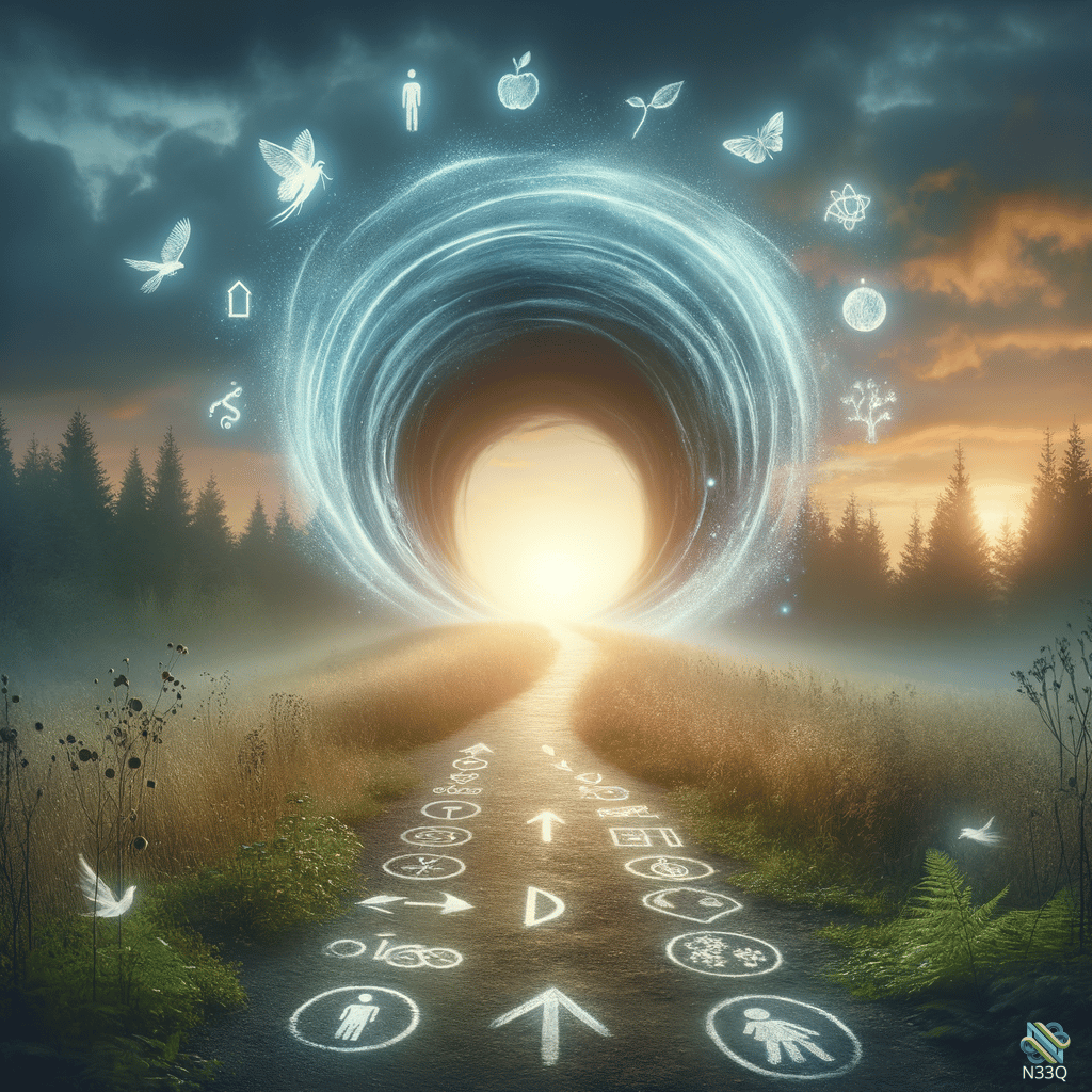 Symbolic Path to Luminous Sky Portal