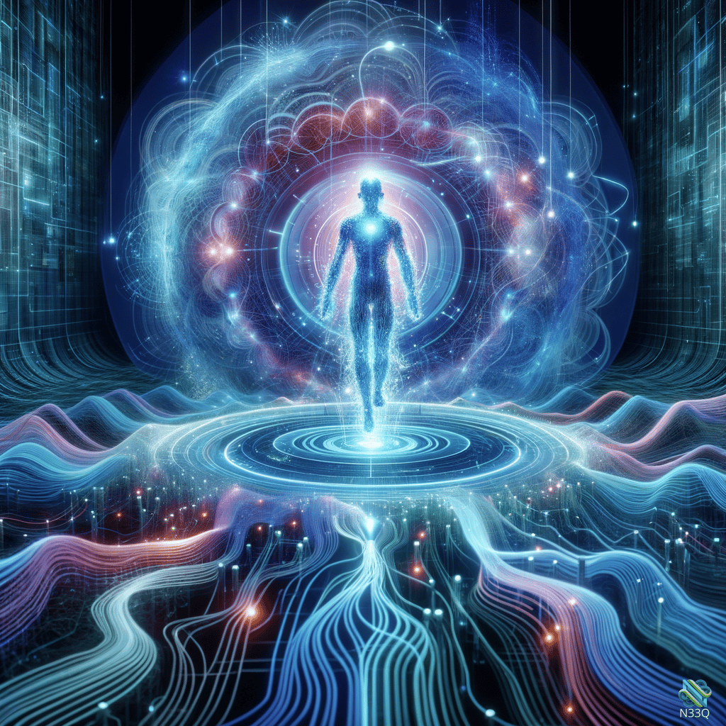 Luminous Figure in Cosmic Energy Portal