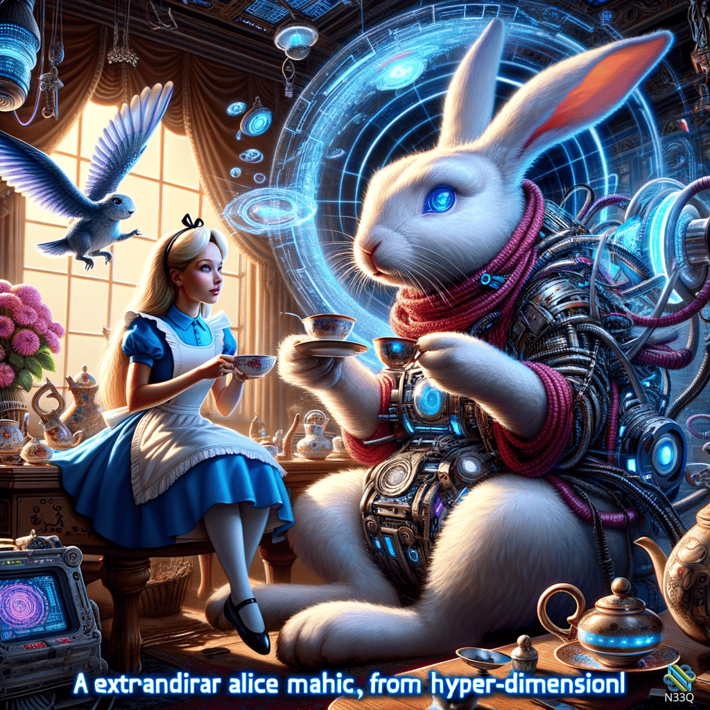 Alice Tea Party with Robotic Rabbit