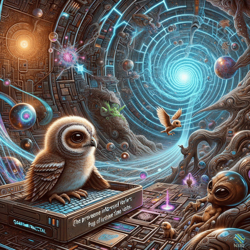 Owl on Quantum Device in Cosmic Vortex