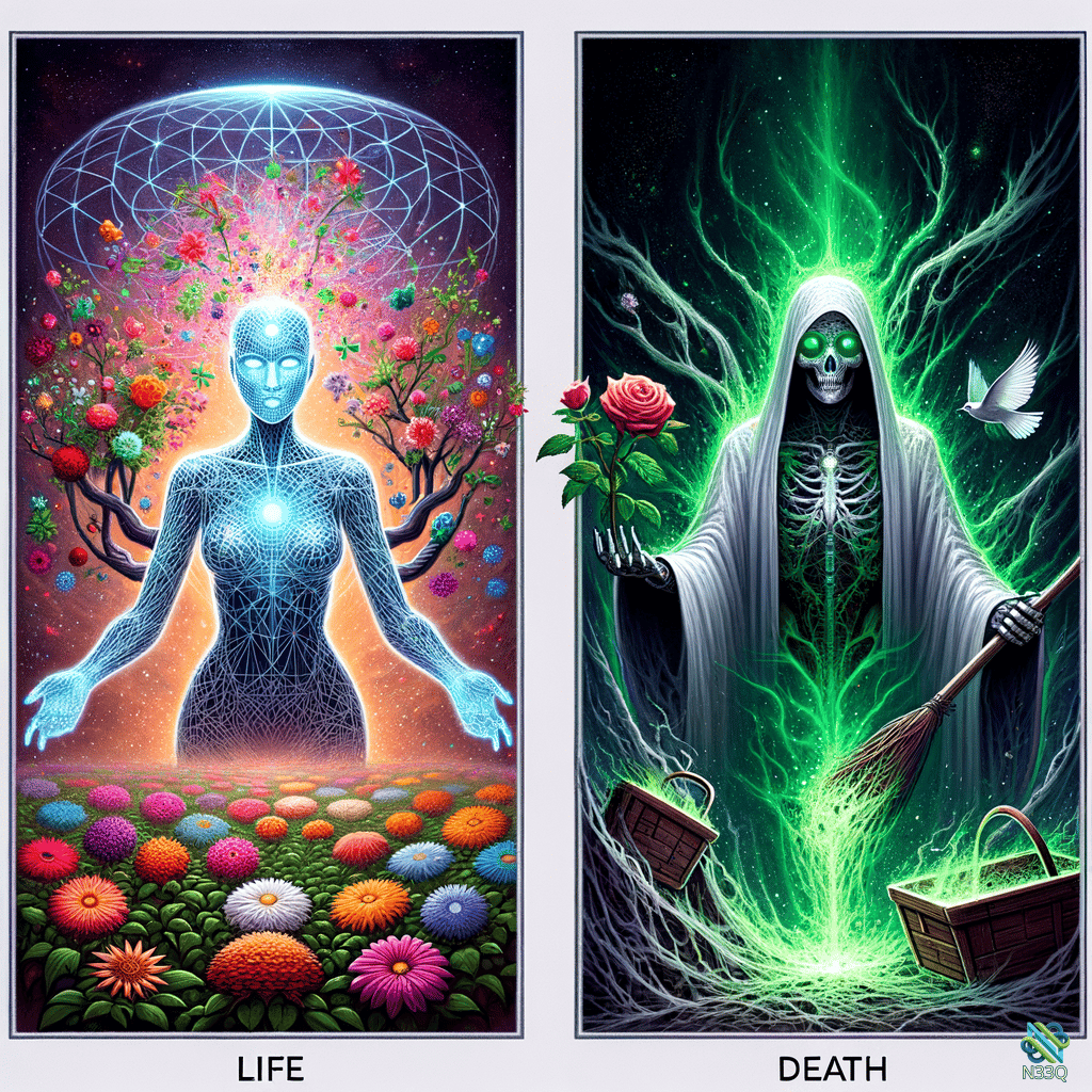 Life Energy Figure and Skeletal Reaper