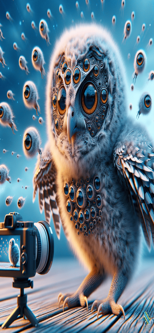 Multi-Eyed Owlet Posing for Camera
