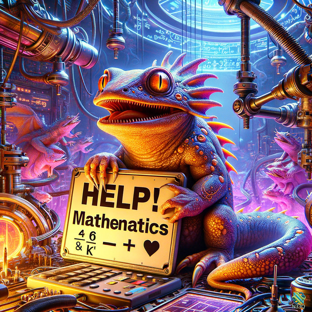 Dragon Holding Math Help Sign in Neon Lab