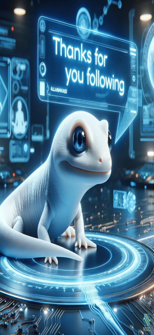 White Gecko on Neon Digital Platform