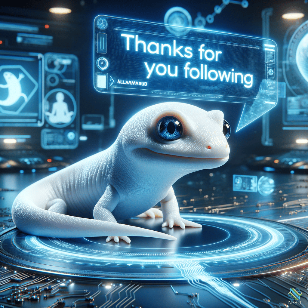 White Gecko on Neon Digital Platform
