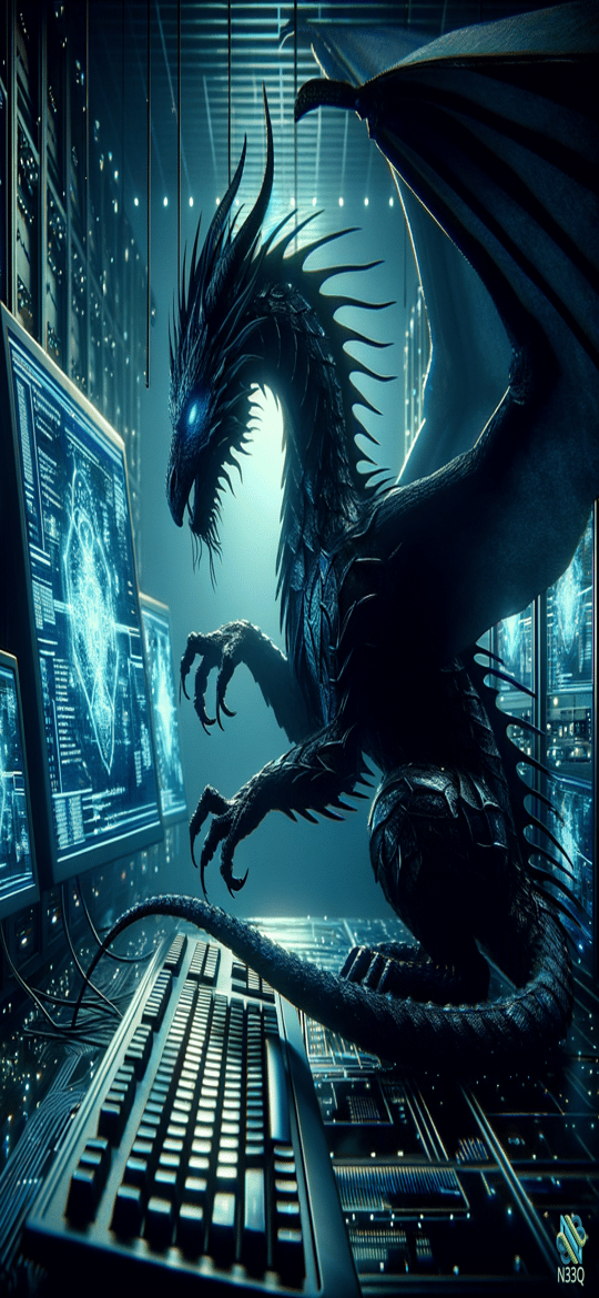 Black Dragon in Server Room