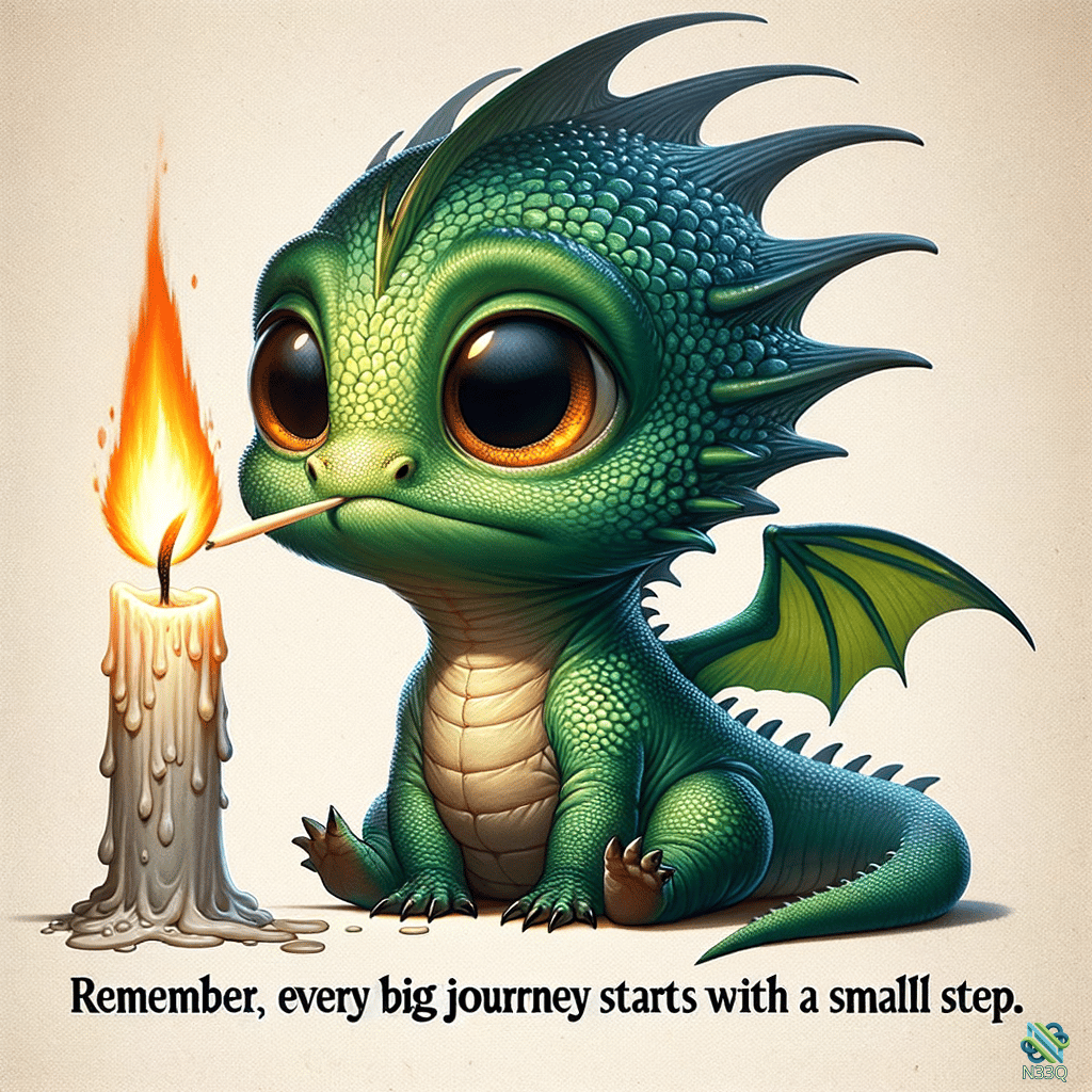 Baby Green Dragon Lighting Candle