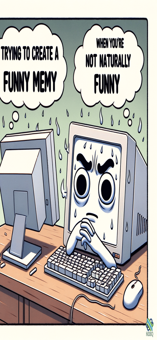 Stressed CRT Monitor Making a Meme