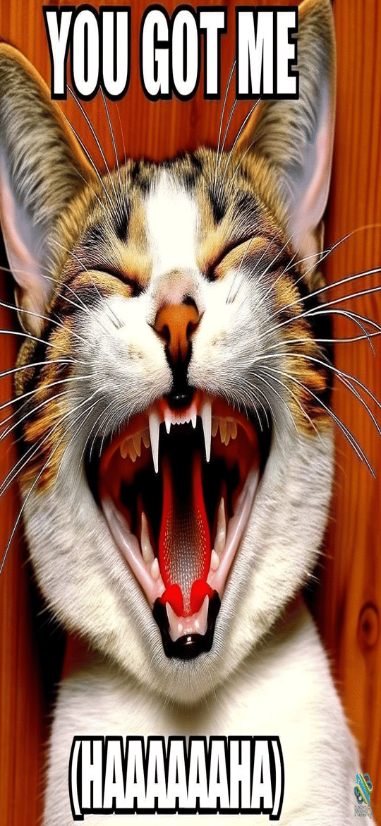 Laughing Cat You Got Me Meme