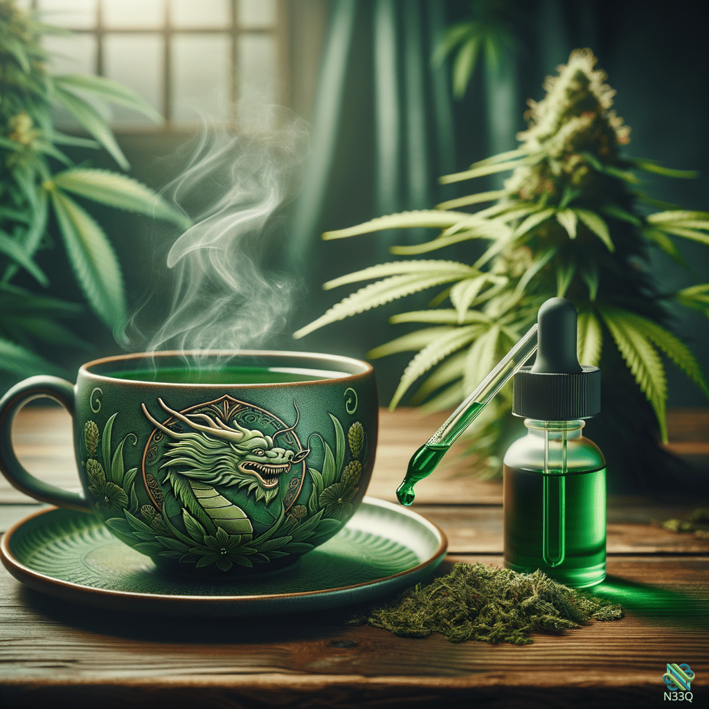 Green Dragon Mug with Cannabis Tincture