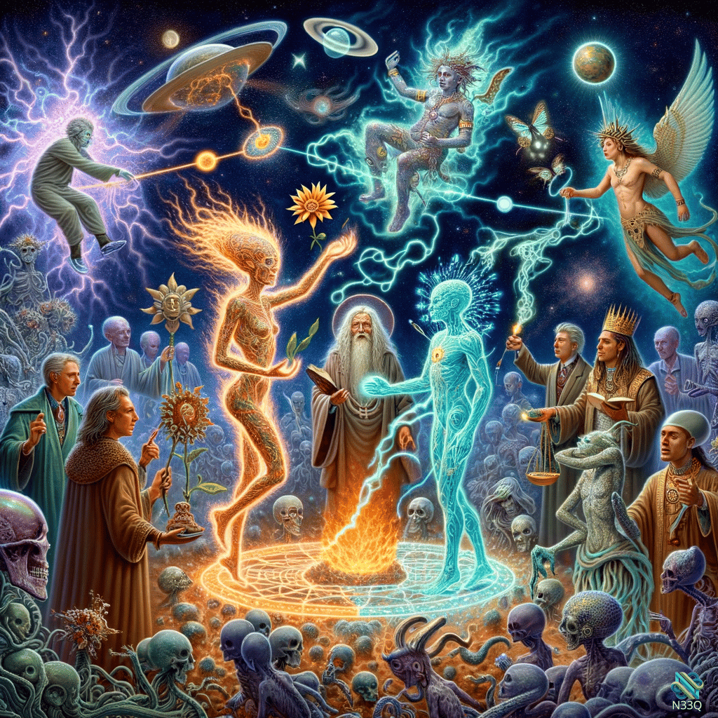 Mystics and Fiery Spirits in Cosmic Realm