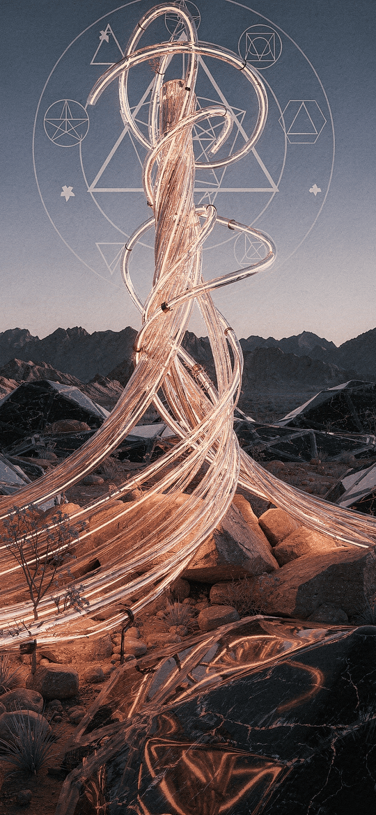 Twisted Light Vortex in Desert Mountains