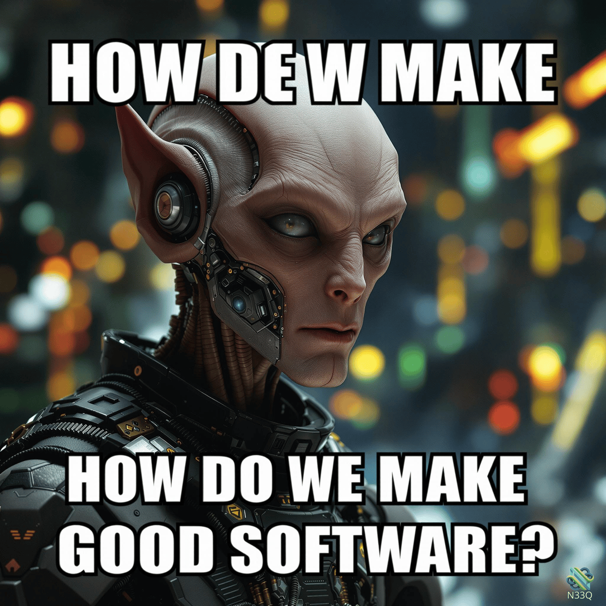 Cyborg Alien Questioning Software Quality