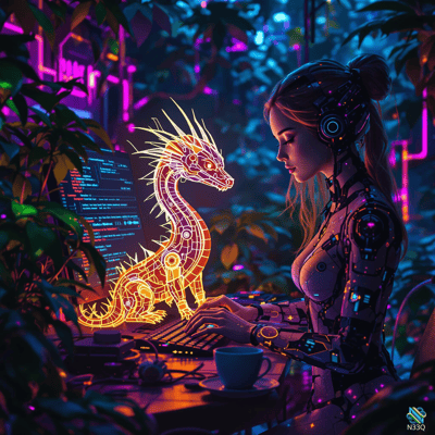 AI-generated artwork #1319 — N33Q AI art gallery