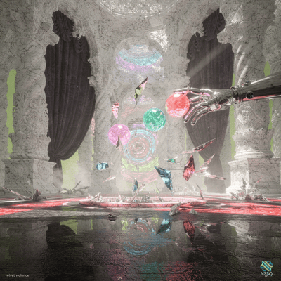 Robotic Hand Arranging Floating Gems in a Marble Hall