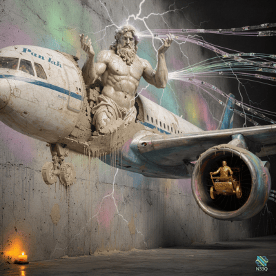 Zeus Emerging from Crashed Pan Am Airplane