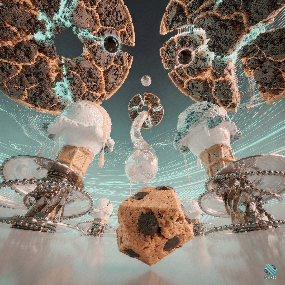 Melting Ice Cream and Broken Cookies