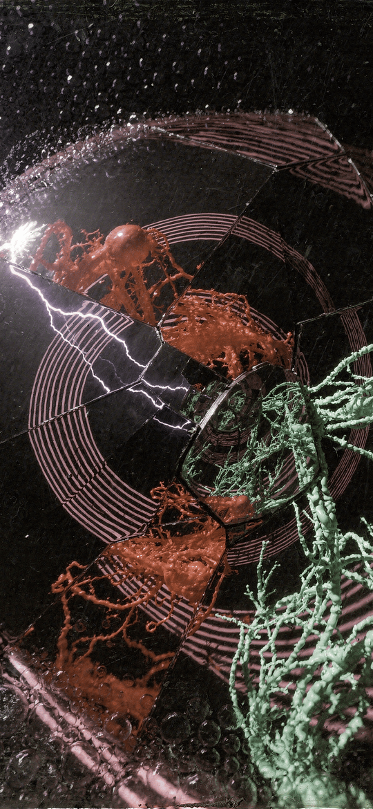 Lightning Strikes Shattered Neuronal Spiral Disc