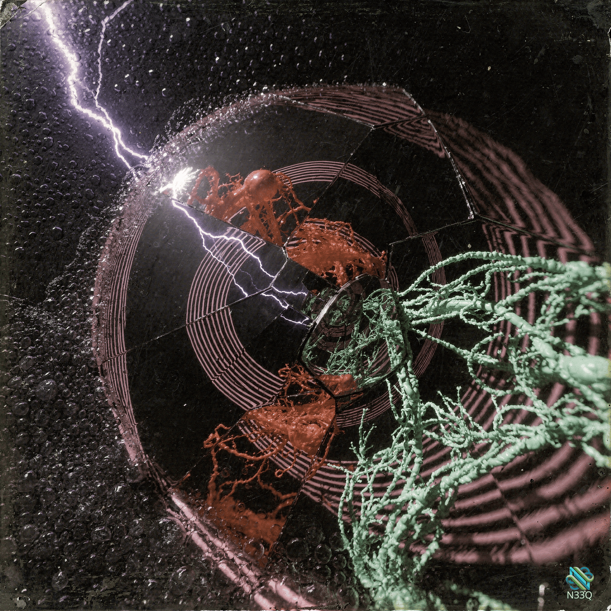 Lightning Strikes Shattered Neuronal Spiral Disc