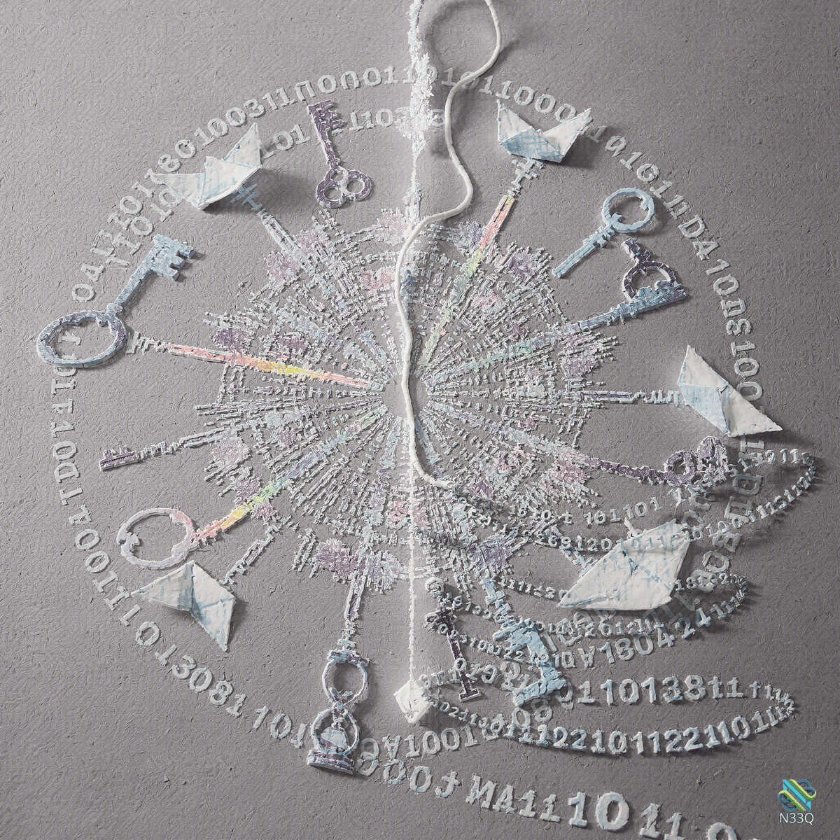 Keys Paper Boats and Binary Code