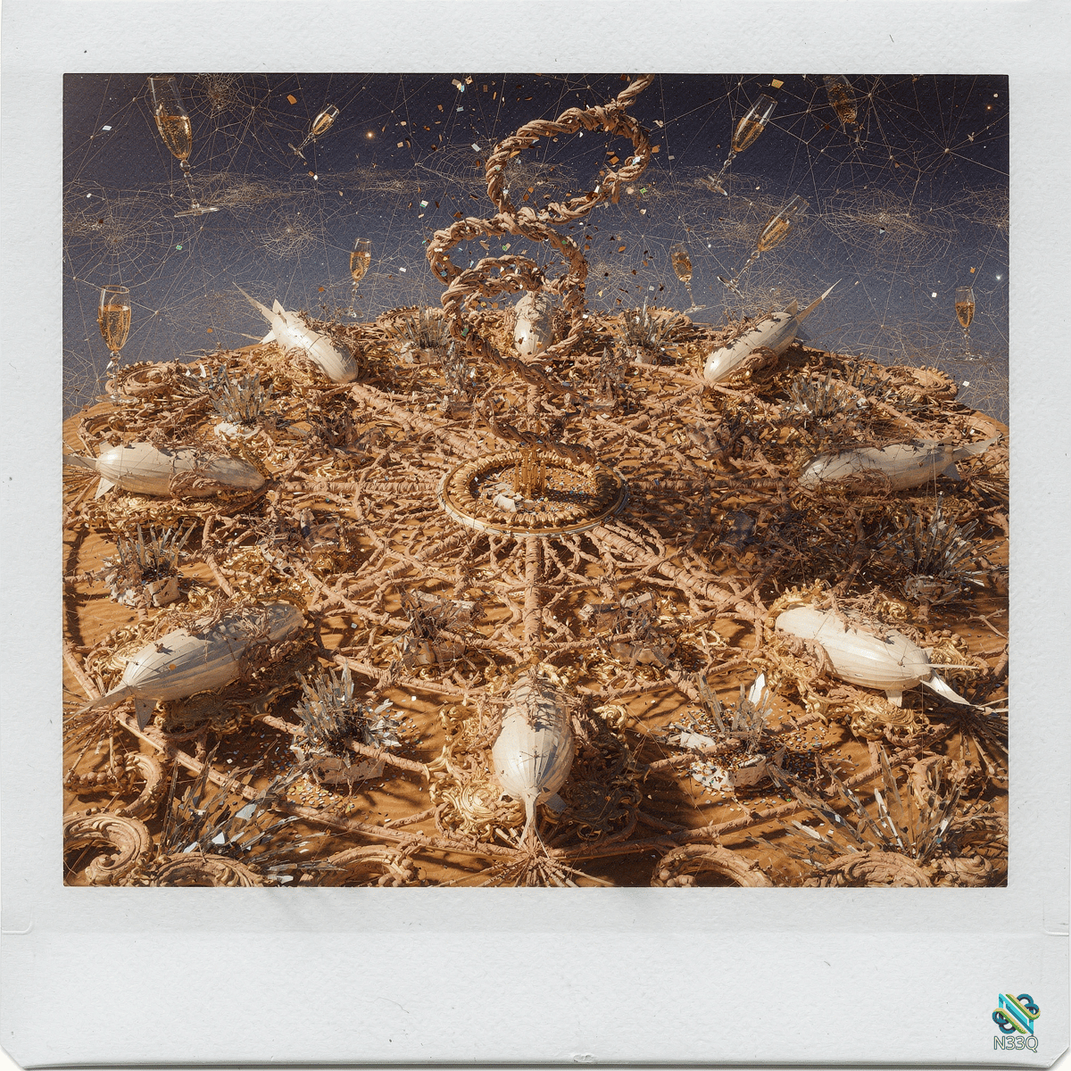White Fish Entangled in Chains and Nets
