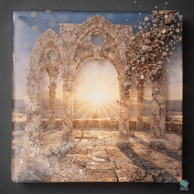 Sunrise Through Ancient Stone Ruins
