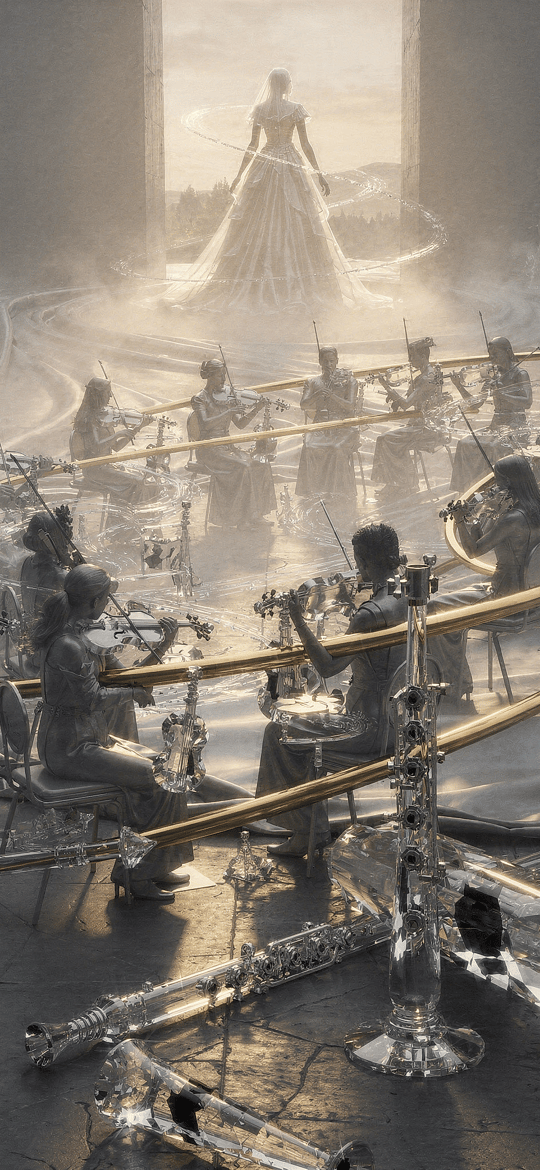Glass Orchestra in Ancient Stone Ruins