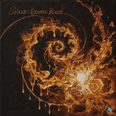 Orange Blaze Swirling Fire Vortex
