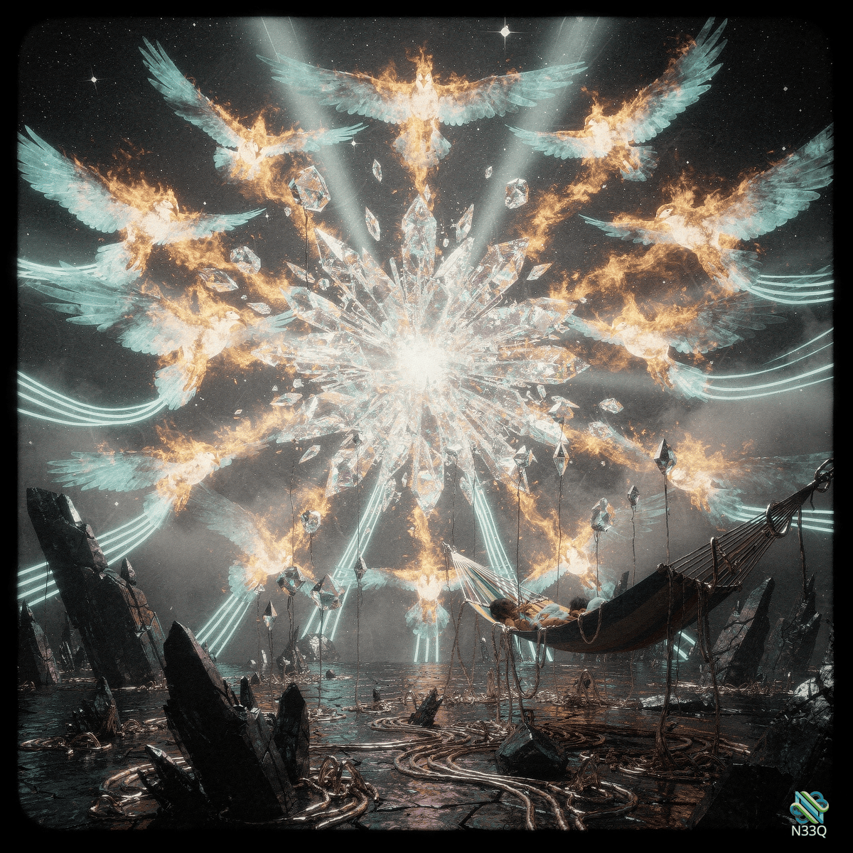 Hammock Beneath Exploding Crystal Wings